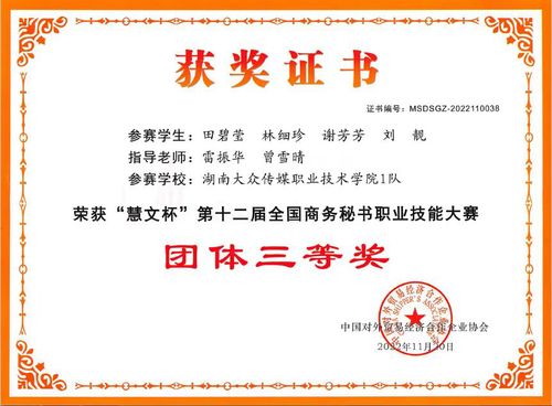 获奖证书1 获奖证书1