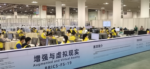 “增强与虚拟现实”赛项比赛现场 02